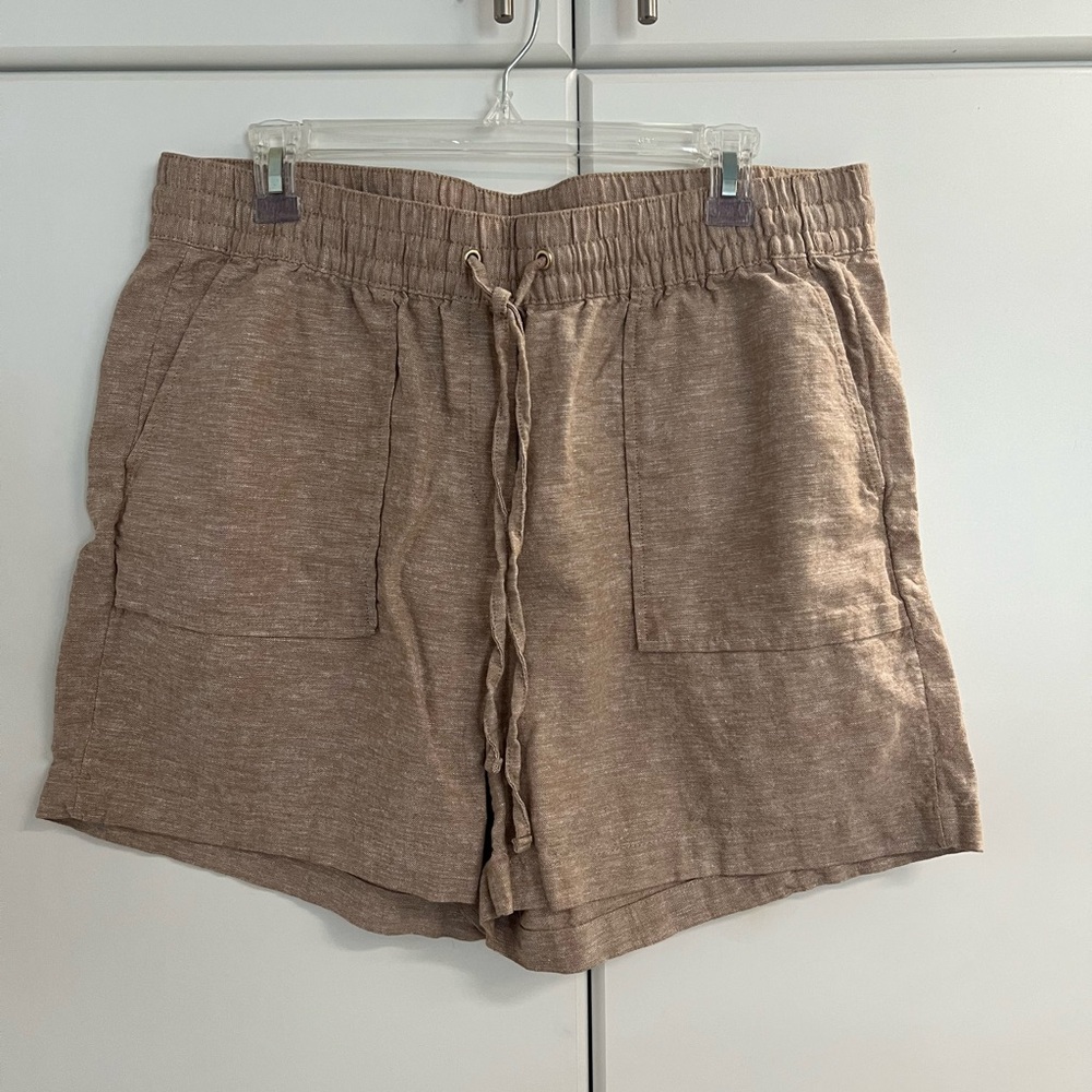 Ann Taylor Factory Brown Women's Shorts Sz L - Picture 1 of 5